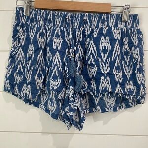 Staccato High Waist Blue and White Women's Shorts